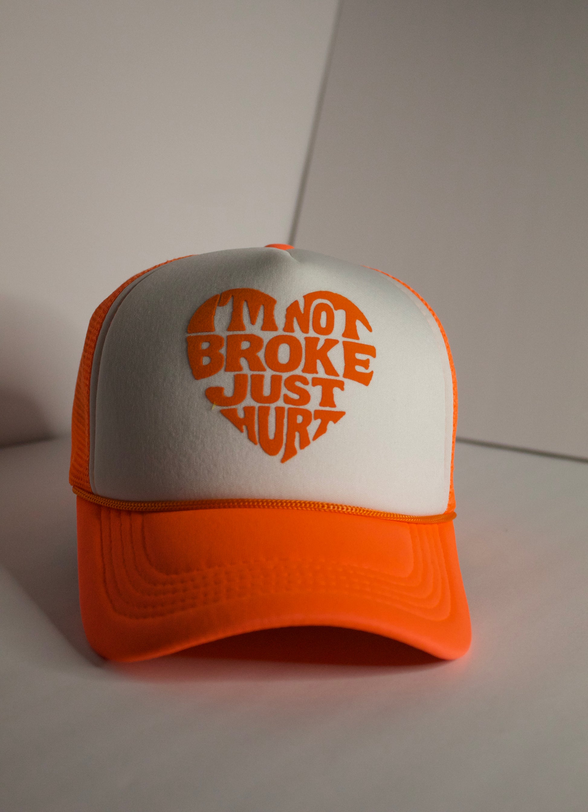 Hurt 🧡 Trucker ( Neon Orange/white )